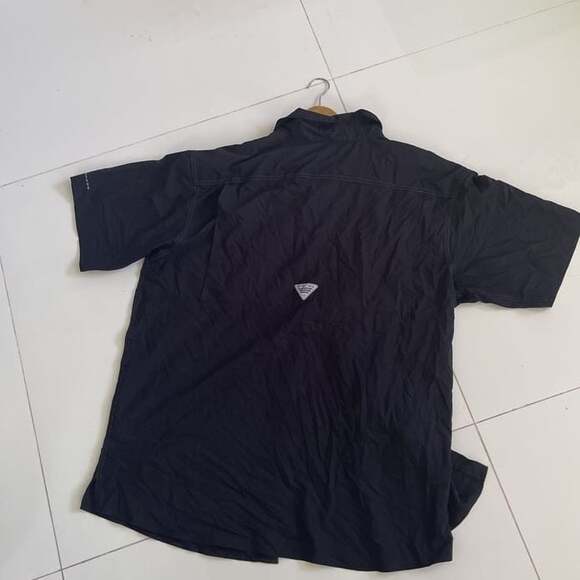 Columbia Omni-Shade Black Short Sleeve Fishing Shirt Men's XXL - Picture 5 of 5